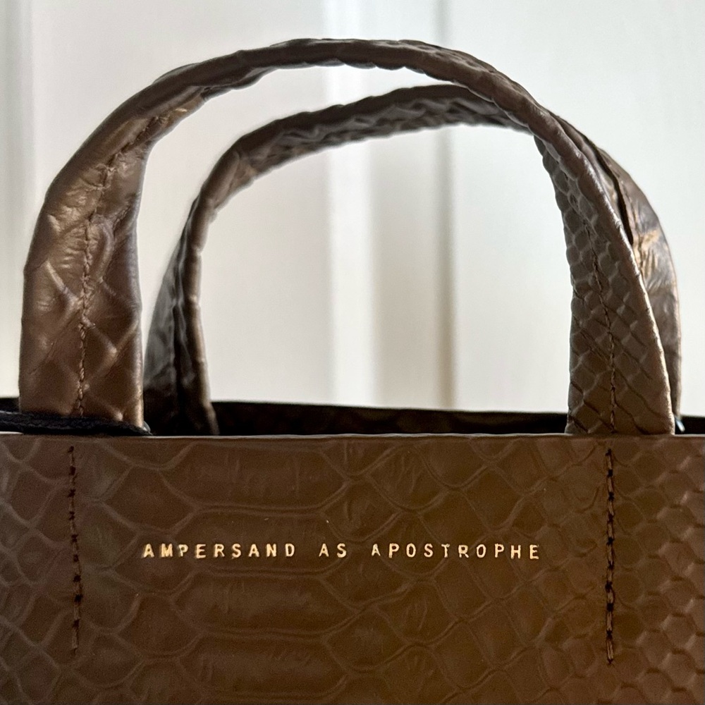 NWT Ampersand As Apostrophe Micro Tote – New Earth Python $473 MSRP (Rare) - Picture 6 of 13